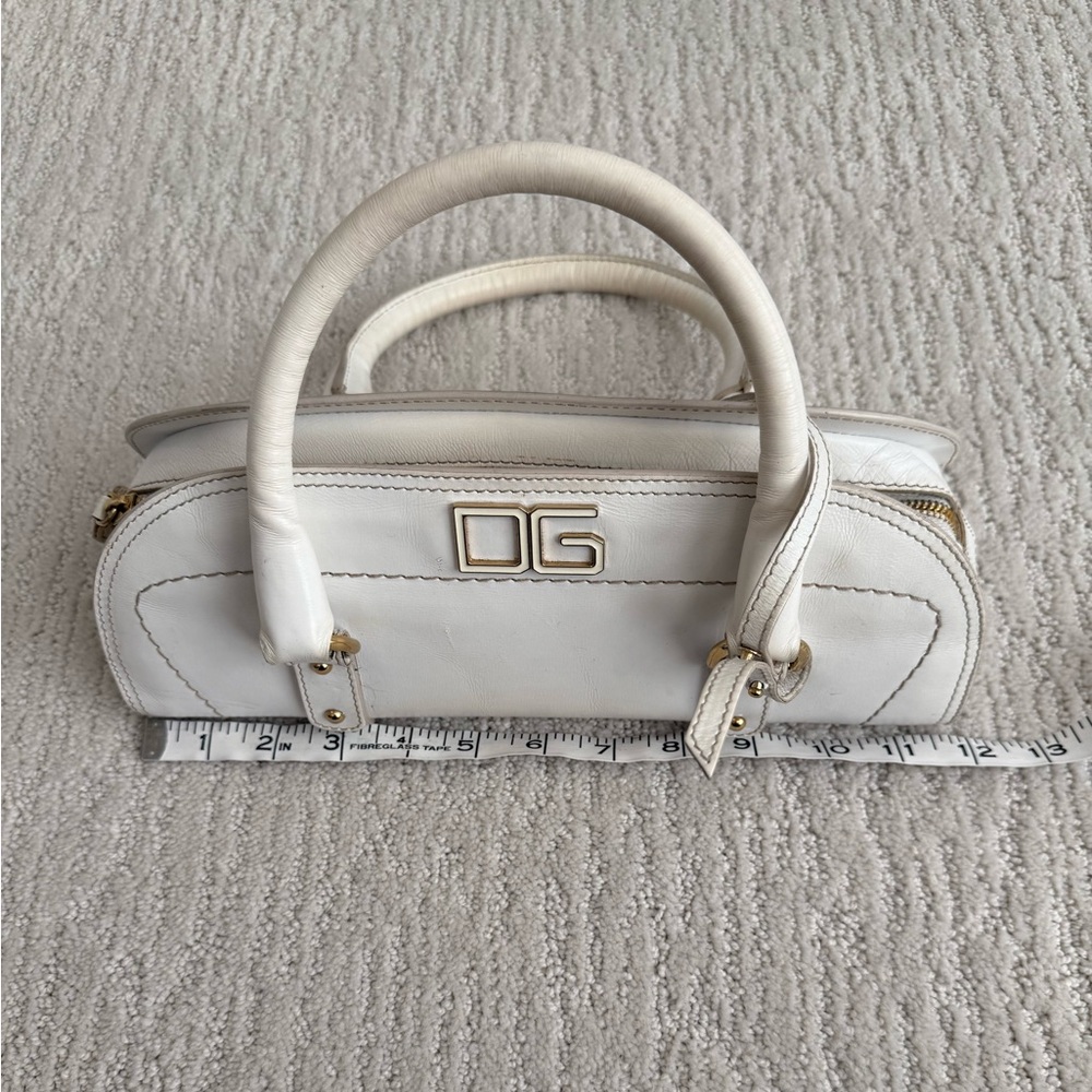 Vintage Dolce & Gabbana long east west leather bag with lock and keys - Picture 11 of 14